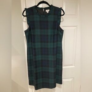 JCrew Factory Plaid Shift Dress